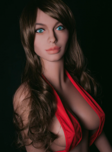 Angelina Jolie sex doll in red bikini